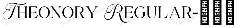 Theonory Regular字体转换